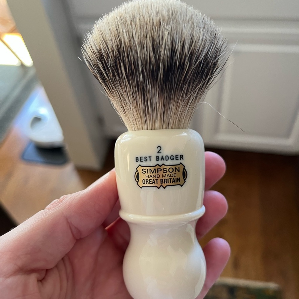 Simpsons Captain 2 Best Badger Shaving Brush - Picture 2 of 2
